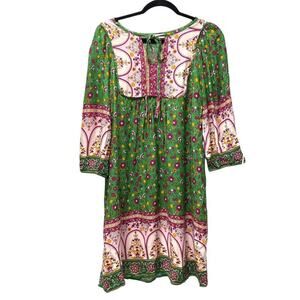 Bluetime Dress L Floral Boho Cottagecore Midi NWT